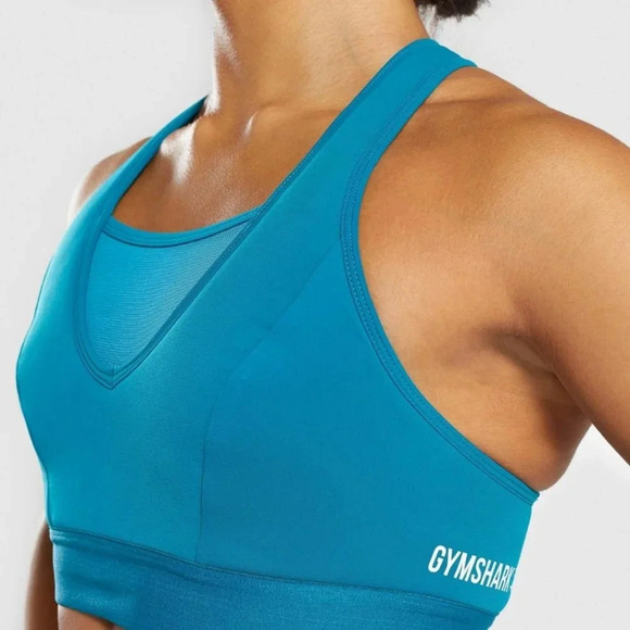 Gymshark Endurance High Support Sports Bra, Color Teal Size S - Picture 1 of 16
